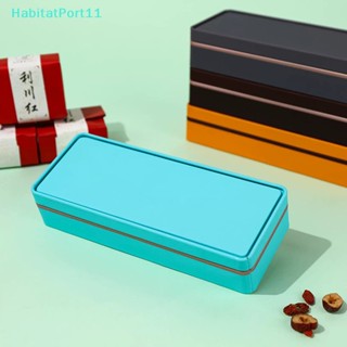 Habitatport กล่องเก็บของ ทรงสี่เหลี่ยมผืนผ้า พร้อมฝาปิด ขนาดเล็ก หลากสี