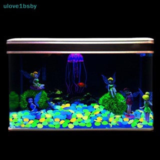 Ulove1bsby หินเรืองแสงในที่มืด คละสี สําหรับตกแต่งตู้ปลา 100 ชิ้น ต่อถุง