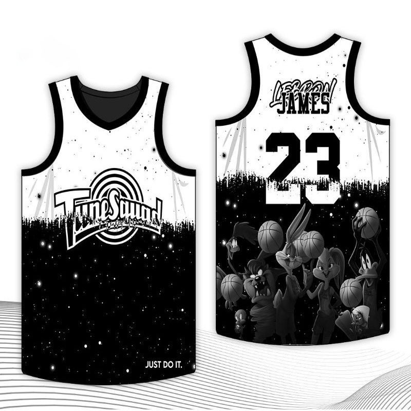 Tune Squad LeBRON JAMES Black Concept Full Sublimation Jersey