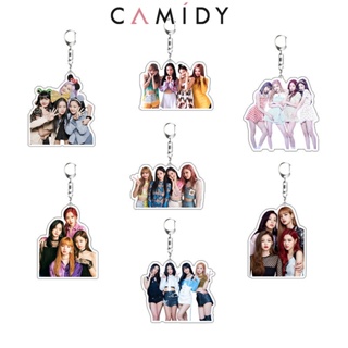 Camidy blackpink พวงกุญแจสองด้าน interlayer อะคริลิคกระเป๋านักเรียนจี้ดาวเกิร์ลกรุ๊ปเกาหลีรอบสนับสนุนของขวัญ