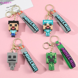 Luckybabys&gt; พวงกุญแจยางนิ่ม จี้ตุ๊กตาฟิกเกอร์อนิเมะ Minecraft Game 3D แฟชั่นน่ารัก สําหรับผู้หญิง ผู้ชาย