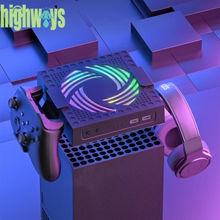 พัดลมระบายความร้อน พอร์ต Usb 2.0 แบบคู่ สําหรับคอนโซล Xbox Series X [highways.th]