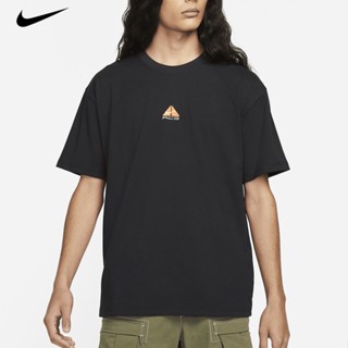 Nike ACG เสื้อยืดแขนสั้นลําลอง ปักลายโลโก้ ทรงหลวม สําหรับผู้ชาย DQ1816-010