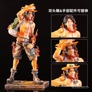 ขายตรง โมเดลฟิกเกอร์อนิเมะ One Piece Fire Fist Ace Double-Headed Eagle ครบรอบ 10 ปี Ace 8XJI