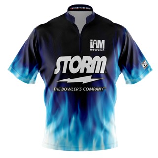 Storm DS เสื้อโปโล แขนสั้น พิมพ์ลายโบว์ลิ่ง 2016-ST 3D