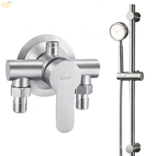 【VARSTR】Faucet 1pcs 304 Stainless Steel Bathroom Double Holes Mixer Valve Double Type