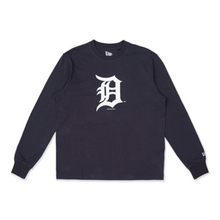 NEW ERA เสื้อรุ่น LONG SLEEVE TEE ESSENTIAL DETROIT TIGERS NAVY