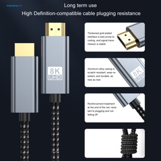 Angeyong สายเคเบิลอะแดปเตอร์ 2.1 รองรับ 8k 8k Hdmi อะลูมิเนียมอัลลอย สําหรับโปรเจคเตอร์ทีวี รองรับ 8k60hz