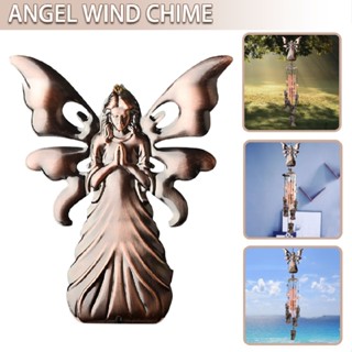 Retro Metal Angel Hanging Wind Chime 6 Bell Outside Yard Bedroom Decoration