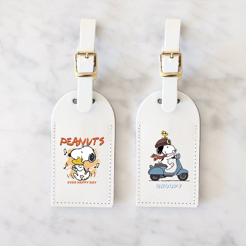 ป้ายแท็กกระเป๋าเดินทาง ลายการ์ตูน Snoopy อุปกรณ์เสริม สําหรับกระเป๋าเดินทาง