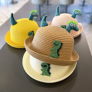 Baby Boy Hat Summer Boy Straw Hat Babies Child Sun-Proof Dinosaur Fisherman Summer Hat Summer Treasure Sun 0ipA