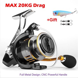 Jigging Reel Spinning Murah GW1000-7000 อุปกรณ์รอกล้อหมุน โลหะ รับน้ําหนักได้เต็มที่ 20 กก. สําหรับคันเบ็ดตกปลา เบส