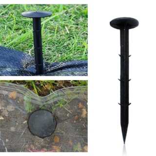 Landscape Durable Sturdy Ground Black Tarpaulin Garden Securing Peg