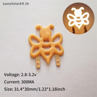 Foursun หลอดไฟ LED รูปผึ้ง 3V ยืดหยุ่น สําหรับตกแต่งปาร์ตี้คริสต์มาส DIY