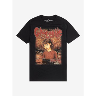 Junji Ito Glyceride เสื้อยืดการ์ตูนสาว S-5XL