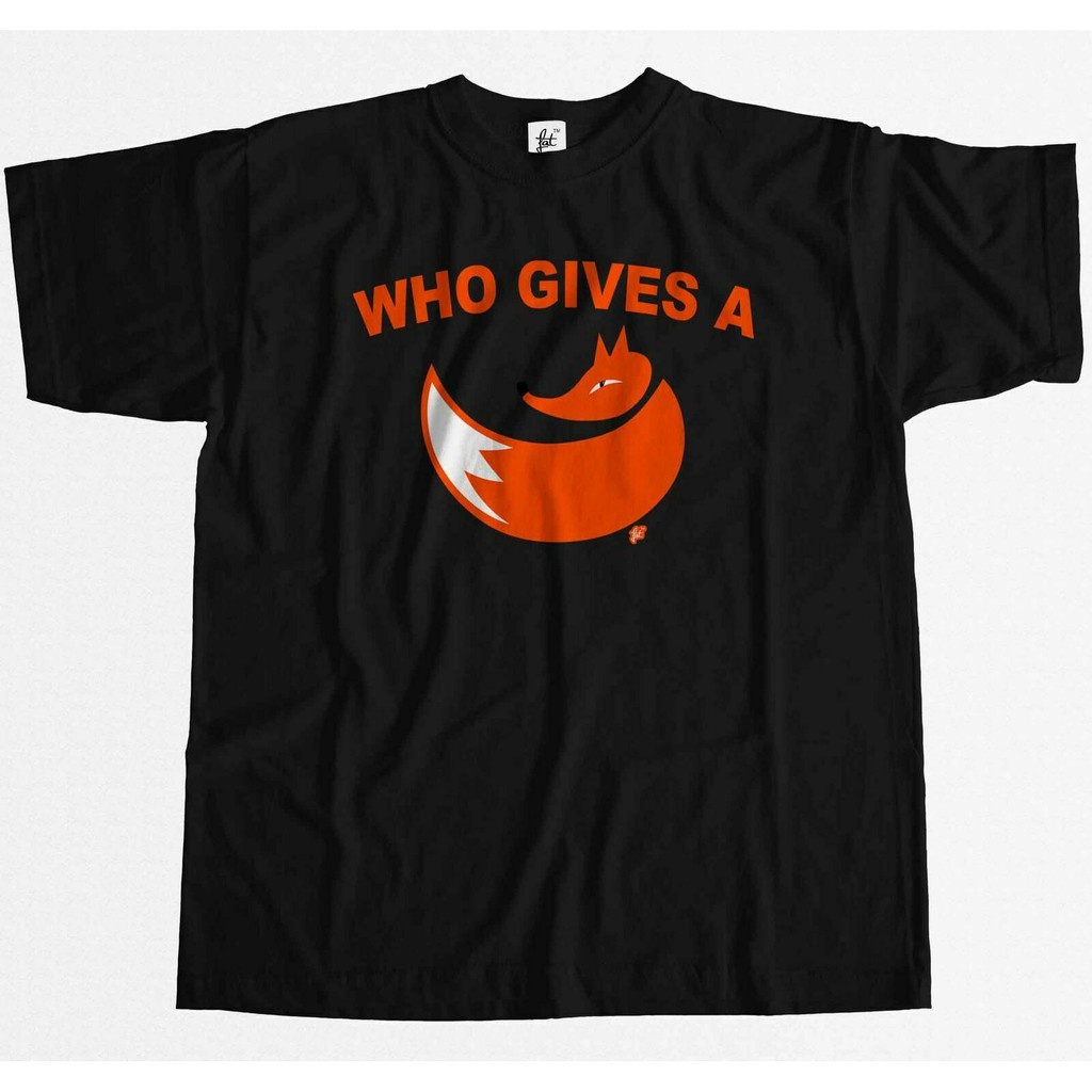 อ่อนนุ่ม 6 T-shirt พร้อมส่ง เสื้อยืด พิมพ์ลาย Who Gives A Fox Funny Geek Rude Humour สําหรับผู้ชาย S
