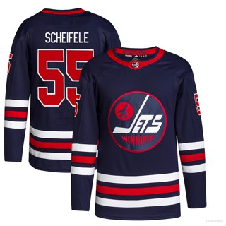 Qy NHL เสื้อยืดแขนยาว พิมพ์ลาย Winnipeg Jets Jersey Mark Scheifele พลัสไซซ์