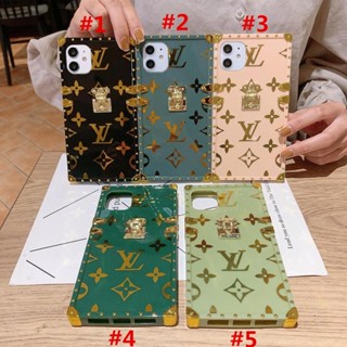 For iPhone 11 Pro Max X XR XS MAX 6 6S 7 8 Plus 13 12 14 mini Fashion Brand Square Phone Case