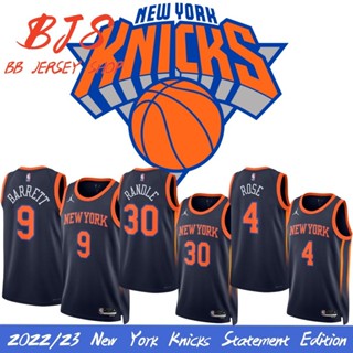 【BJS �� เสื้อกีฬาแขนสั้น ลายทีม New York Knicks 2022/23 ชุดเหย้า ลูกบาสเก็ตบอล 30Julius