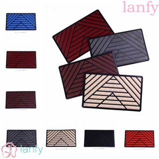 Lanfy แผ่นรองเหยียบเท้า PVC กันลื่น กันลื่น 25x15 ซม. อุปกรณ์เสริม สําหรับติดภายในรถยนต์