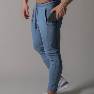 2023 New Muscle Brothers Casual Sports Pants Fitness Autumn Running Elastic Ankle-Tied Sweatpants Fitness Trousers GPZp