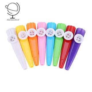 Kazoos เครื่องดนตรีพลาสติก 8 สี สําหรับกีตาร์ อูคูเลเล่ ไวโอลิน เปียโน 24 ชิ้น (24 ชิ้น)