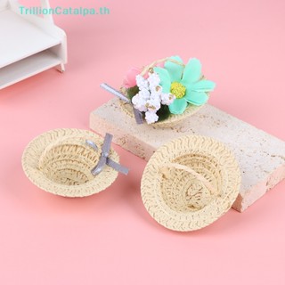 Trillioncatalpa ตะกร้าสานมือ สําหรับตกแต่งบ้านตุ๊กตา TH