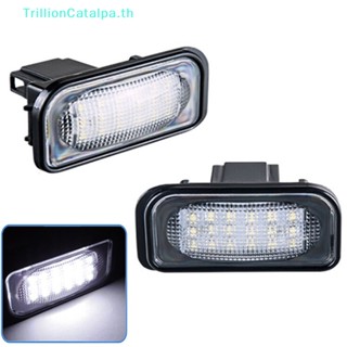 Trillioncatalpa หลอดไฟ LED ติดป้ายทะเบียนรถยนต์ สําหรับ W203 2 ชิ้น