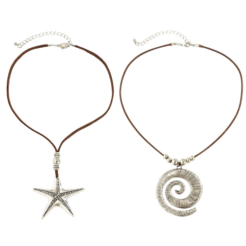 CH * สร้อยคอดาว Y2K สําหรับสาววัยรุ่นผู้หญิงปลาดาวจี้เครื่องประดับฤดูร้อนปลาดาว