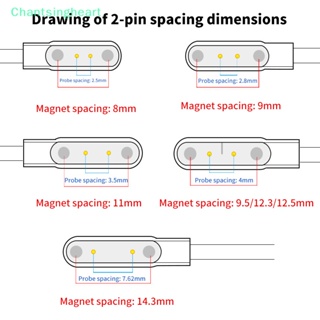 &lt;Chantsingheart&gt; อะแดปเตอร์แท่นชาร์จ USB แม่เหล็ก 2 pins 4pins สําหรับสมาร์ทวอทช์