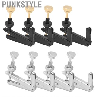 Punkstyle Violin Fine Tuners  Replacement 3/4‑4/4 -rust Metal 4Pcs for Cello