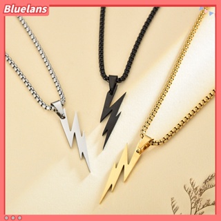 【 Bluelans 】สร้อยคอโซ่ จี้เรขาคณิต สีพื้น สไตล์ฮิปฮอป สําหรับผู้ชาย และผู้หญิง