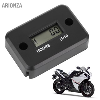 ARIONZA Inductive Digital Hour Meter กันน้ำขนาดเล็กสำหรับเครื่องยนต์แก๊สเครื่องตัดหญ้ารถจักรยานยนต์ ATV UTV