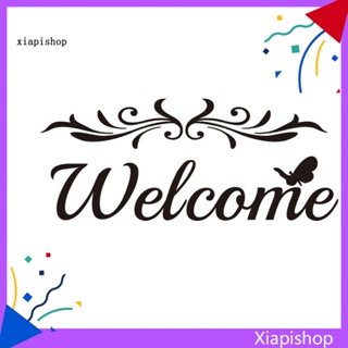 Xps สติกเกอร์พีวีซี ลาย Welcome ลอกออกได้ สําหรับติดตกแต่งผนังบ้าน DIY