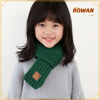 Rowans ผ้าพันคอ ผ้าถัก ให้ความอบอุ่น สําหรับเด็กผู้ชาย และเด็กผู้หญิง