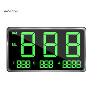 &lt;Dobetter&gt; เครื่องวัดความเร็วดิจิทัล GPS HUD MPH C80 สําหรับรถยนต์