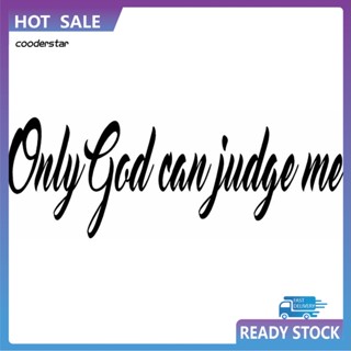 สติกเกอร์สะท้อนแสง พิมพ์ลายตัวอักษร GOD CAN JUDGE ME สําหรับตกแต่งยานพาหนะ รถจักรยานยนต์