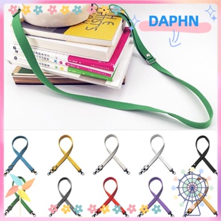 DAPHS สายสะพายกระเป๋า ผ้าแคนวาส ประดับหมุด ขนาด 130 ซม. สามารถปรับได้ สําหรับผู้หญิง