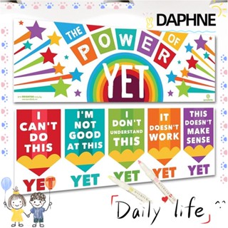 Daphne แบนเนอร์ โปสเตอร์แรงบันดาลใจ กันน้ํา กระดาษเสริมการเรียนรู้ สําหรับครู