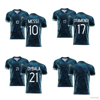 เสื้อกีฬาแขนสั้น ลายทีมชาติฟุตบอล Argentina HQ7 2021 ชุดเหย้า สําหรับผู้ชาย