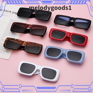 Melodygoods1 แว่นตากันแดด ทรงสี่เหลี่ยม ไล่โทนสี UV400 แฟชั่นฮิปฮอป สําหรับผู้หญิง