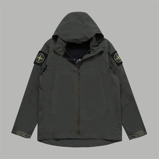 STONE ISLAND เสื้อโค้ทแฟชั่น คุณภาพสูง สองด้าน สําหรับเจ้าของเกาะหิน Fert