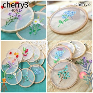 CHERRY3 สะดึงปักผ้า ปักลายดอกไม้ สําหรับผู้เริ่มต้น ตกแต่งบ้าน DIY