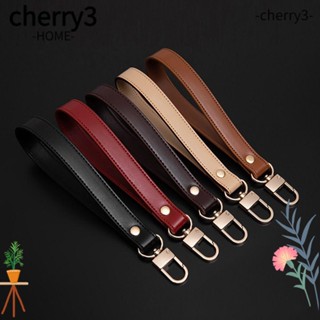 Cherry3 สายคล้องข้อมือ หนัง PU กว้าง แบบเปลี่ยน สําหรับกระเป๋าสตางค์ กระเป๋าถือ กระเป๋าสะพายไหล่