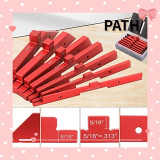 PATH บล็อกเราเตอร์ แม่นยํา สําหรับงานไม้ เลื่อยวงเดือน อลูมิเนียม สีแดง แม่นยํา อุปกรณ์เสริม สําหรับเลื่อยยนต์ 7 ชิ้น