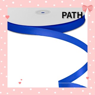 PATH ริบบิ้นผ้าซาติน แบบสองหน้า สีฟ้า 100 หลา 3/8 นิ้ว สําหรับตกแต่งห่อของขวัญ