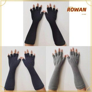 Rowans ถุงมือครึ่งนิ้ว ผ้าถัก ให้ความอบอุ่น สําหรับผู้หญิง