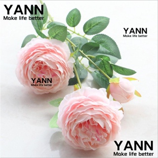 Yann1 ช่อดอกโบตั๋นประดิษฐ์ ผ้าไหม ขนาดเล็ก 5 ดอก สําหรับตกแต่งบ้าน งานเทศกาล