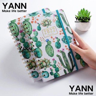 Yann สมุดโน้ตไดอารี่ ปฏิทิน ขนาด A5 2022 DIY