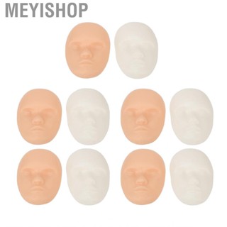 Meyishop Facial Tattoo Training Skin  False Semi Permanent Silicone Thicken 3D Practicing Head for Shop Tattooist